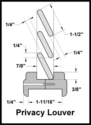 Cut Sheet View - Privacy Louver